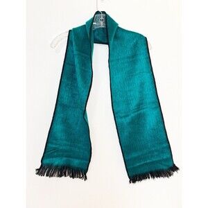 Alpaca Scarf Teal And Black
